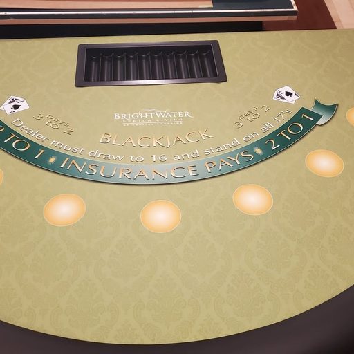 Gray diamond-pattern felt poker table