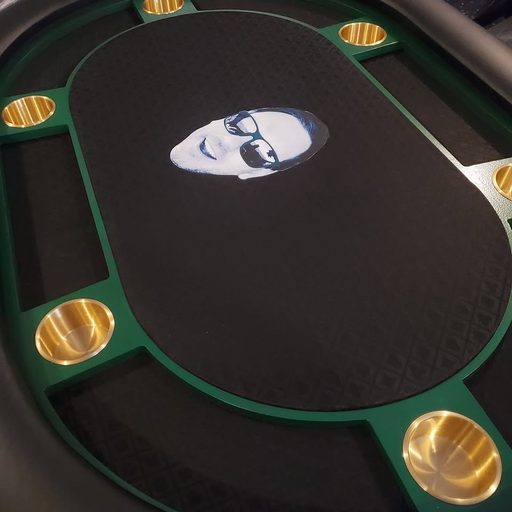 Custom table build by Platinum Poker Tables