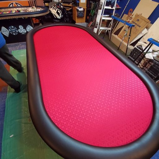 Custom table build by Platinum Poker Tables