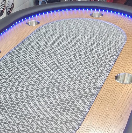 Custom table build by Platinum Poker Tables